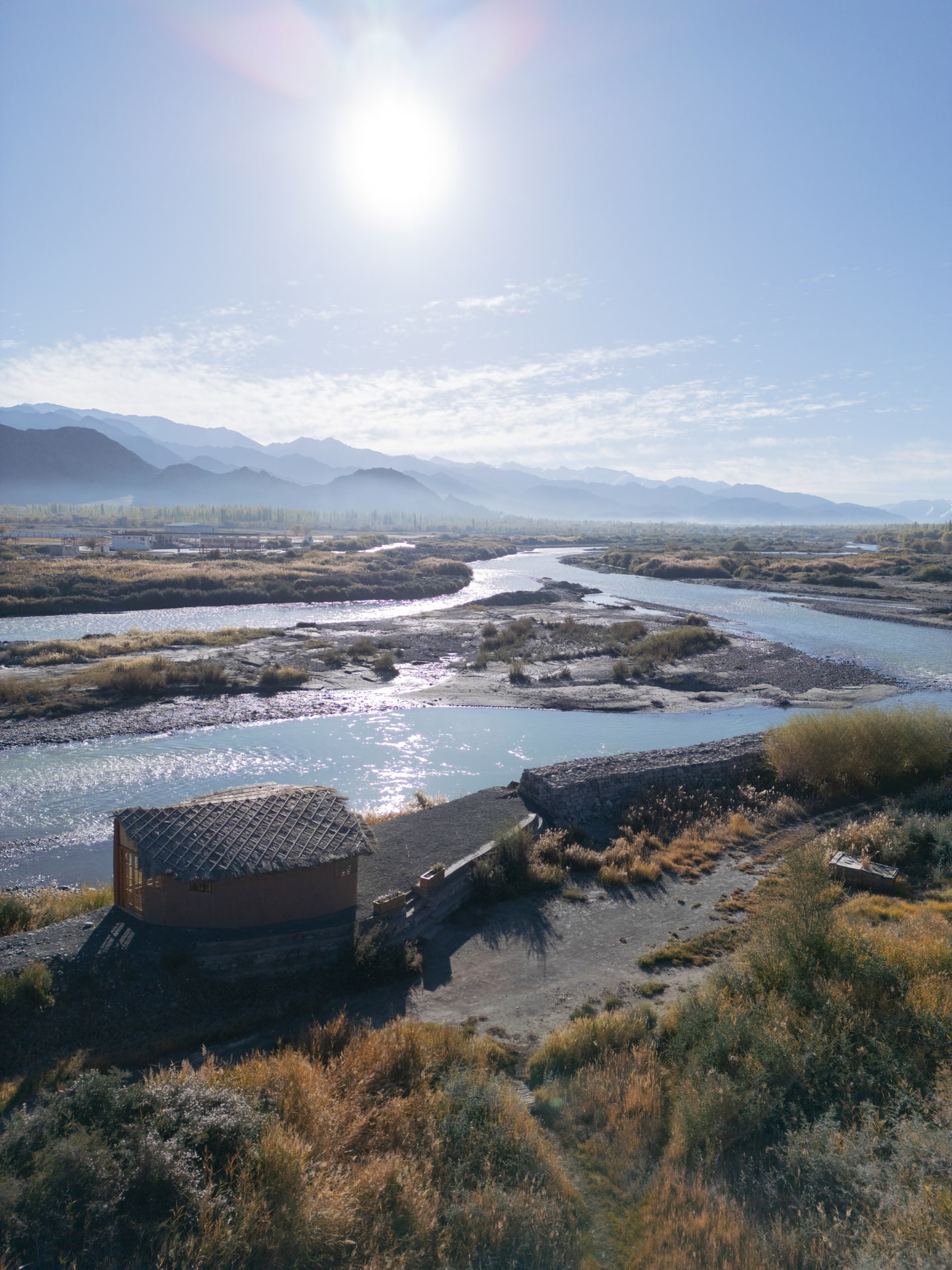 Yoga and Riverside Room Aerial